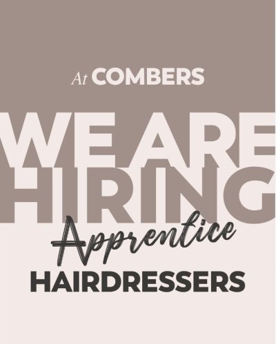 HAIRDRESSING APPRENTICESHIPS AT COMBERS INSIDE OUT HAIR SALON IN TAUNTON