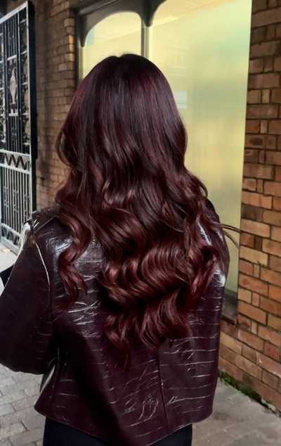 after wavy hair extensions at combers salon taunton