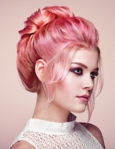 pastel hair colour at combers salon taunton
