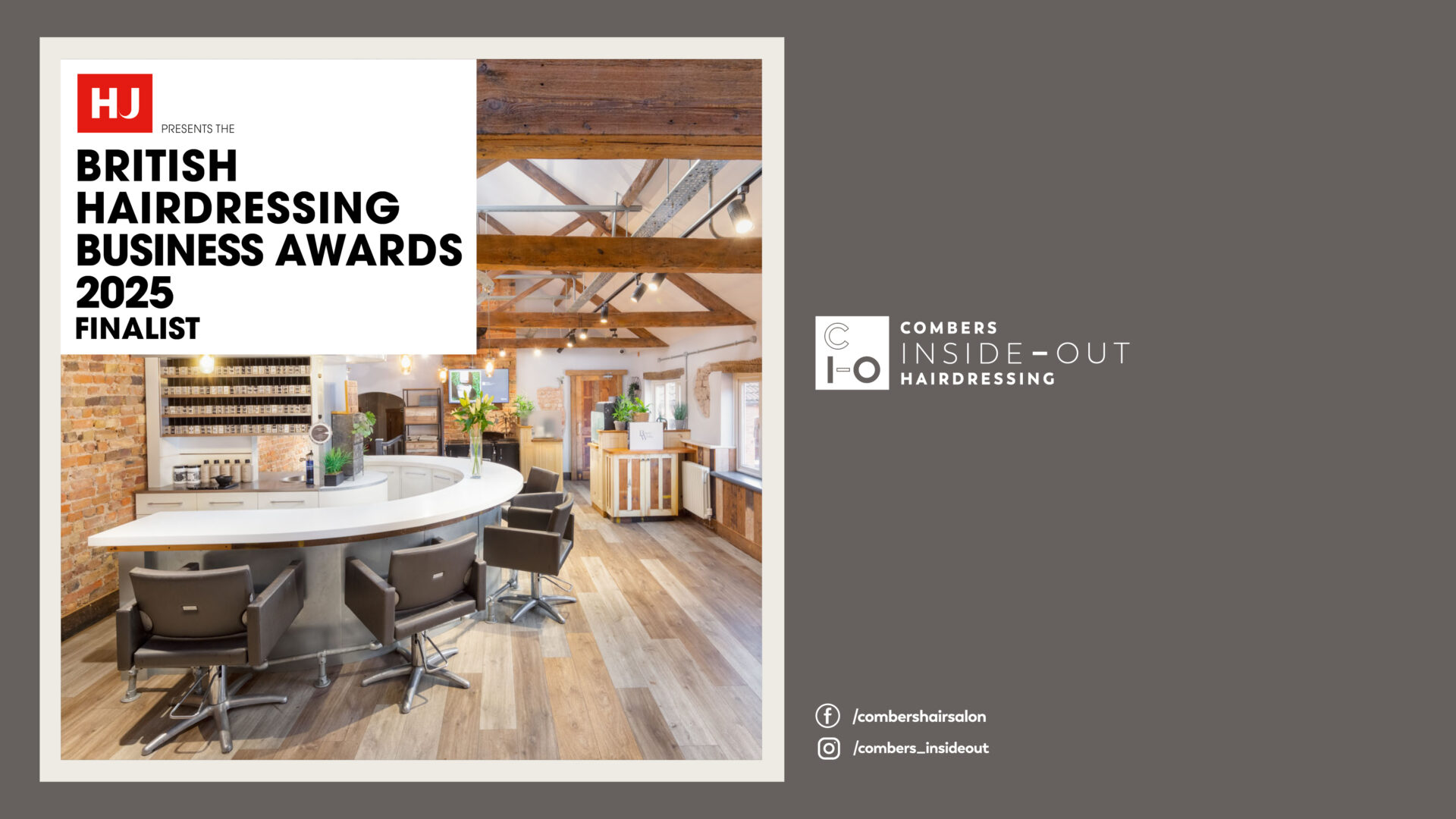 Combers Taunton Finalist Salon of the Year 2025