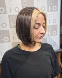 Jawline bob at Combers hair salon in Somerset