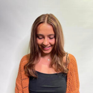 Chic copper hair colour at Combers Salon in Somerset