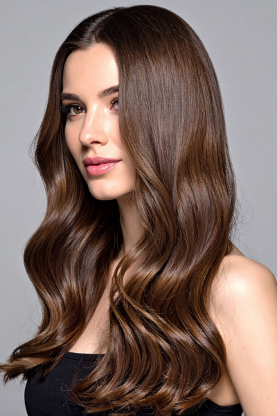 Glossy brunette waves Taunton